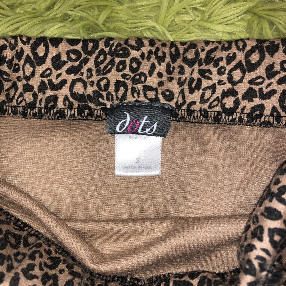 LEOPARD PRINT PENCIL SKIRT - Picture 2 of 2